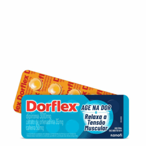 Relaxante Muscular, Analgésico e Antitérmico Dorflex 300mg + 35mg + 50mg 10 Comprimidos